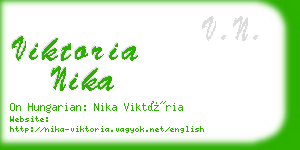 viktoria nika business card